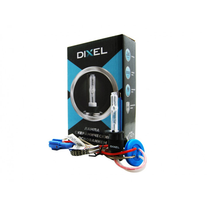 Лампа ксенон DIXEL UXV CERAMICK +30%; H1 2800K AC (Без напыления, под галоген) Керамическая основа