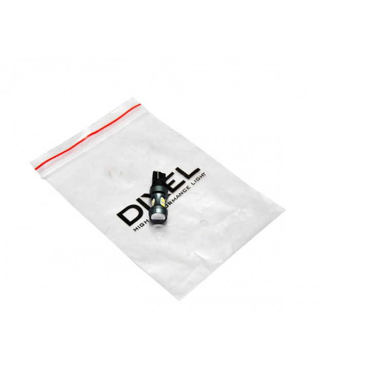 Светодиодная лампа DIXEL (W5W) T10 9 SMD (3030) Белый L 12 VDC